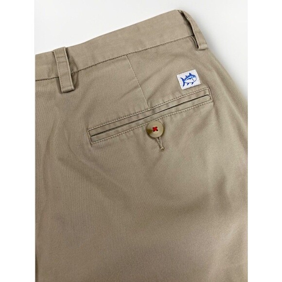 Southern Tide Pants Men's 34x32 Tan Intercoastal Straight Leg Casual Chino - Picture 1 of 13